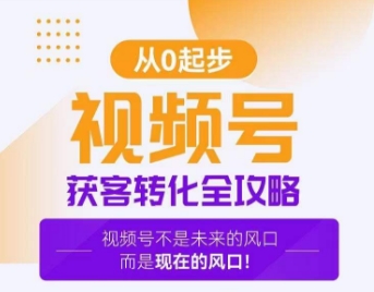 视频号获客转化全攻略，手把手教你打造爆款视频号！-燎原社