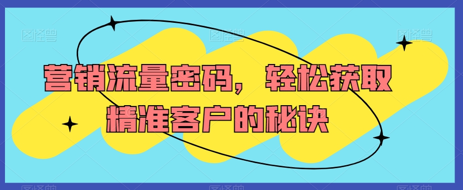 营销流量密码，轻松获取精准客户的秘诀-燎原社