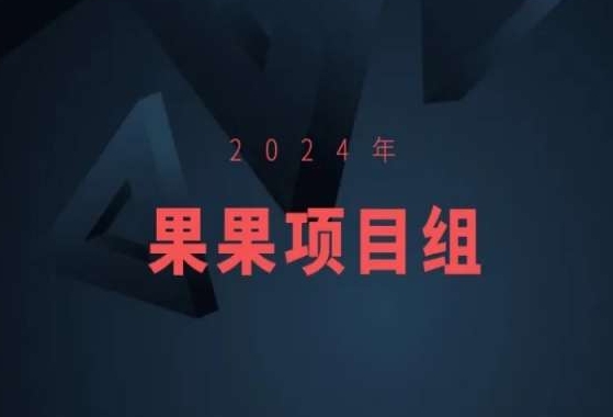 2024年果果项目组项目合集-果果最新项目-燎原社