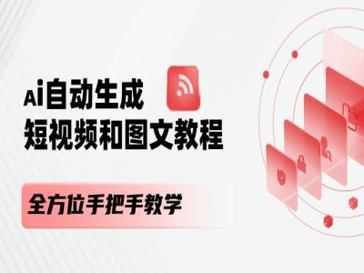 AI自动生成短视频和图文课程，全方位手把手教学-燎原社